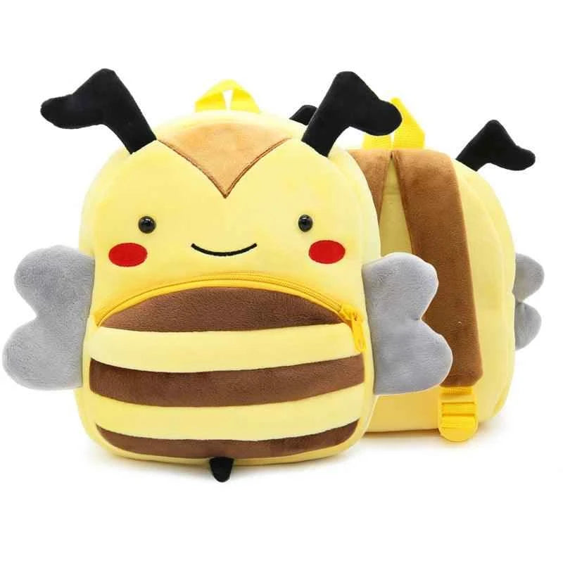Cartoon Plush Backpack - Bumble Bee