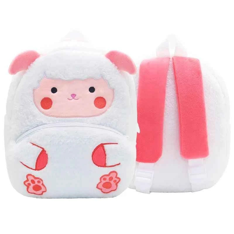 Cartoon Plush Backpack - Lamb