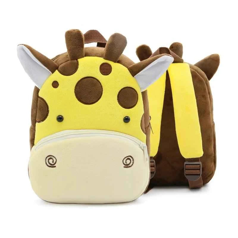 Cartoon Plush Backpack - Giraffe